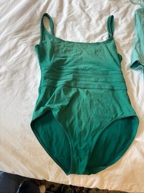 ERES Green Tank One-Piece Swimsuit